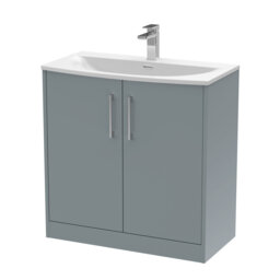 Juno 800mm Free-standing Standard Single Vanity Unit