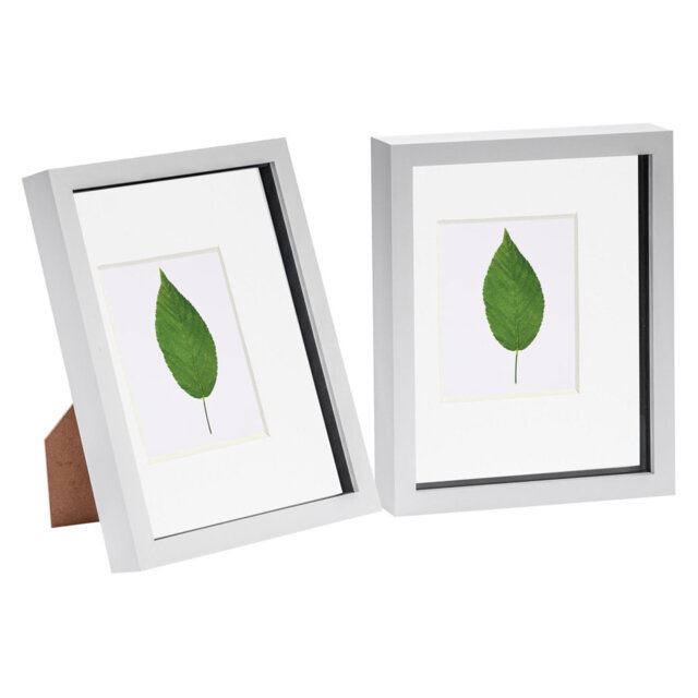 "Nicola Spring - 3D Box Photo Frames - 8 x 10"" with 4 x 6"" Mount"