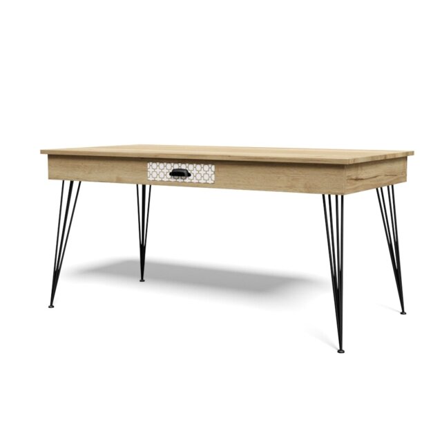 Ambrosia Oak Solid Wood Dining Table