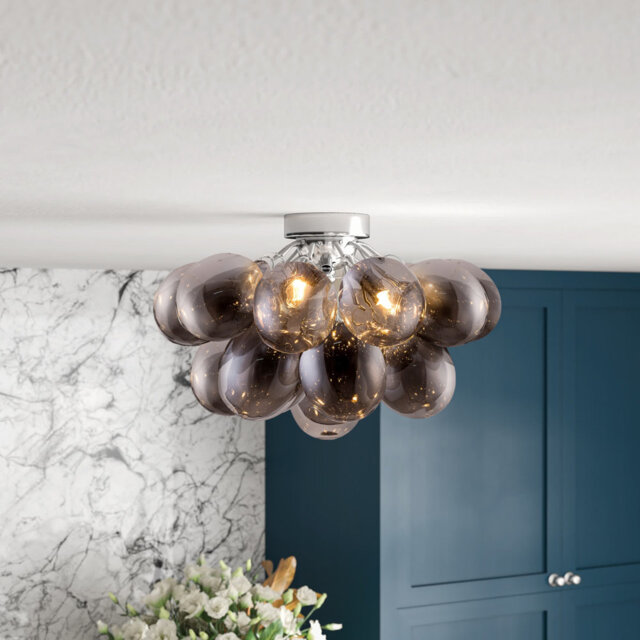 Abdurrahman Glass Semi Flush Mount