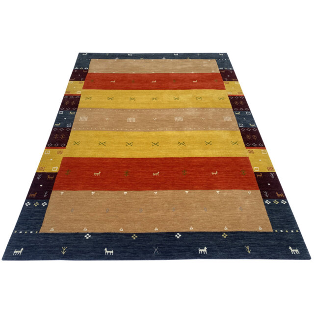 Finty Chequered Hand Crafted Hand Loomed 200 X 300cm Area Rug