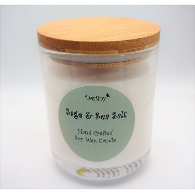 Woody Scented Jar Candle with Glass Holder