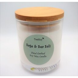 Woody Scented Jar Candle with Glass Holder