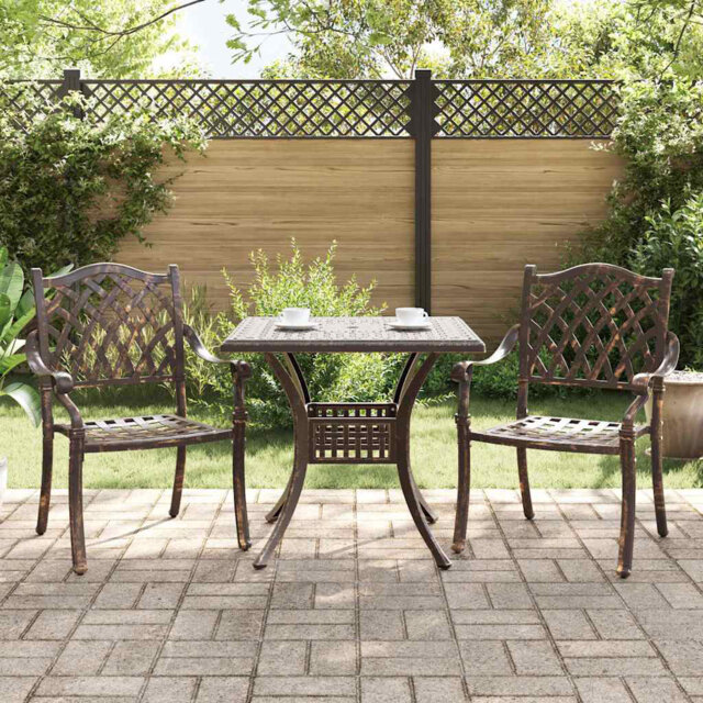 Garden Table Set Cast Aluminium Outdoor Dining Patio Furniture Terrace