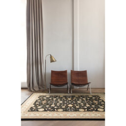 Abbeyville Black/Gold Rug
