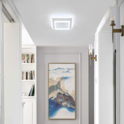 30Cm White Square LED Acrylic Flush Mount Ceiling Light