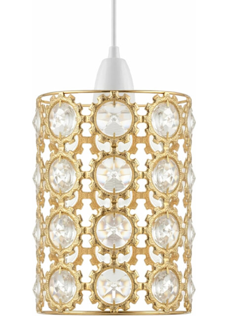 Crystal Lamp Shade in French Gold
