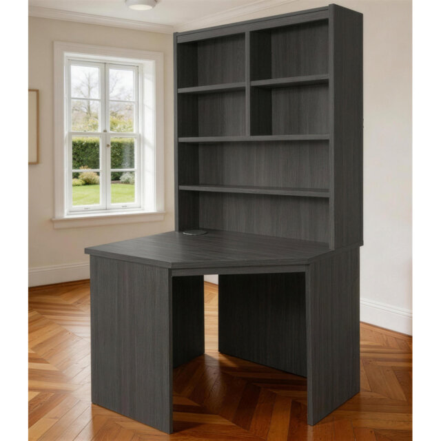 Fiona Corner Solid Wood Base Computer Desk