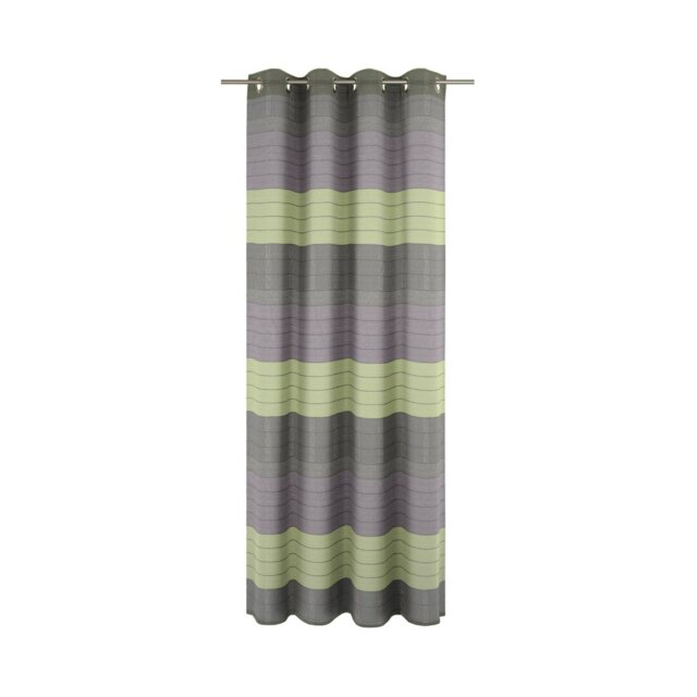 Striped Eyelet Curtain