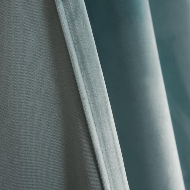 "52""W Eggshell Blue 2 Panels Luxury Decor Blackout Curtains Drapes"