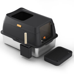 Cat Litter Box with Litter Scoop and Filter Pedal
