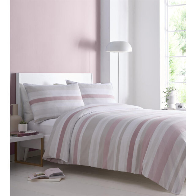 Wetumka Cotton Blend Striped Bedding with Pillowcases Included