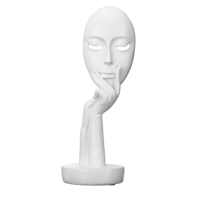 Adsett Abstract Resin Woman Face Statue Home Decoration