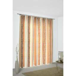 Peachey Synthetic Pencil Pleat Curtain, single Panel, opaque