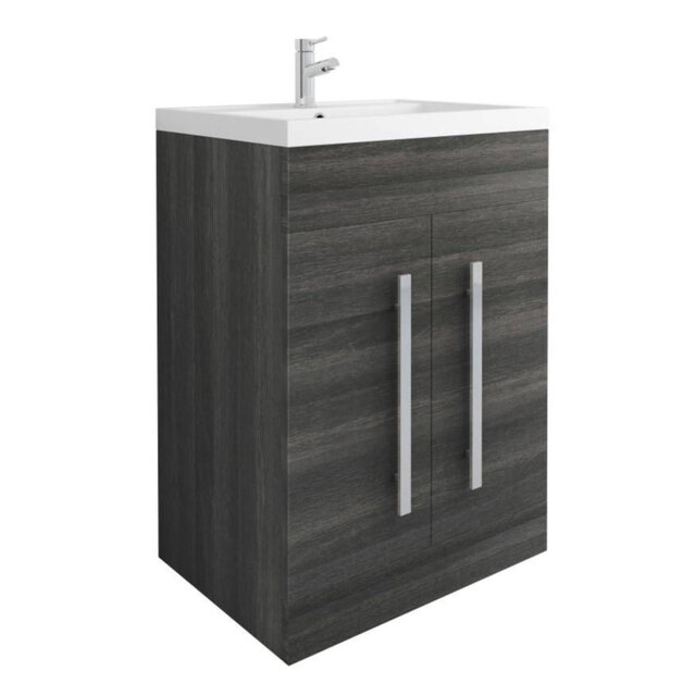 Berenice 590mm Single Bathroom Vanity with Drop In Polyglomerate Basin