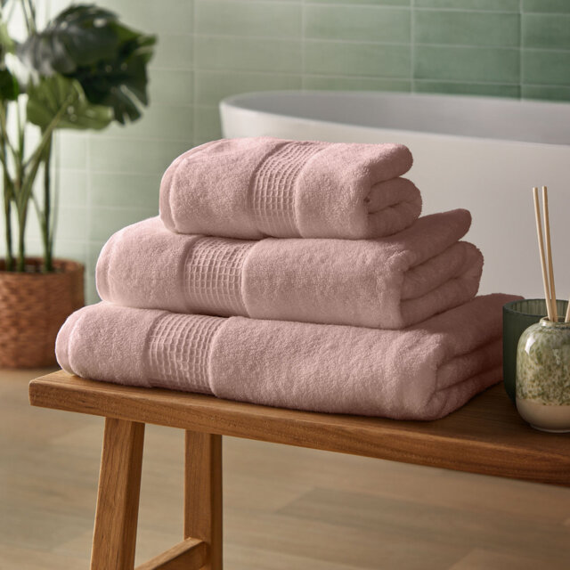 Silentnight Luxury Waffle Pure Cotton Bath Sheet
