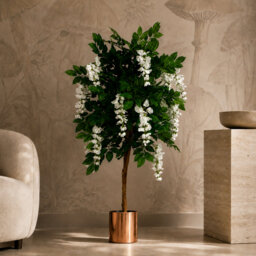 130cm Faux Wisteria Tree in Metal Pot