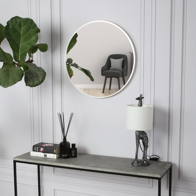 Sasheer - Round Framed Wall Mounted Mirror