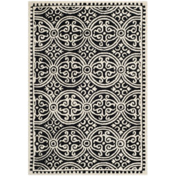 Julieta Handmade Tufted Black/Ivory Rug