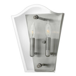 Remus Steel Candle Wall Light