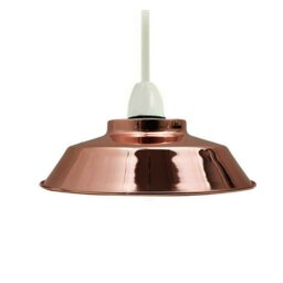 17.78cm H Metal Bowl Lamp Shade ( Screw On ) in Rose Gold