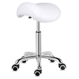 Maceus Adjustable Height Ergonomic Industrial Stool with Wheels