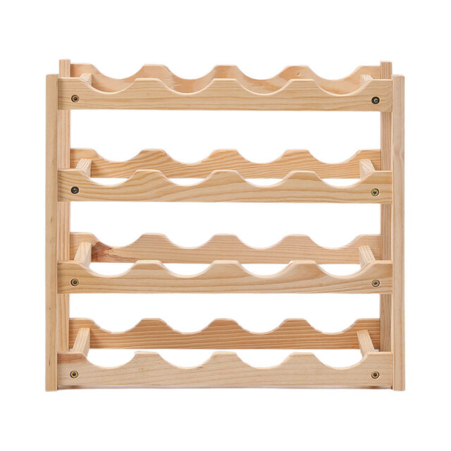 Sykesville 24 Bottle Open Shelving Wine Bottle Rack Yellow