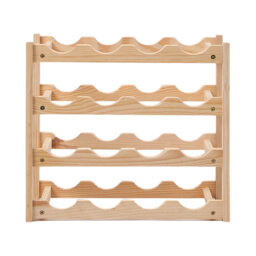 Sykesville 24 Bottle Open Shelving Wine Bottle Rack Yellow