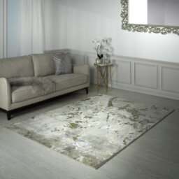 Aurora AU04 Galaxy Metallic Gold Area Rug
