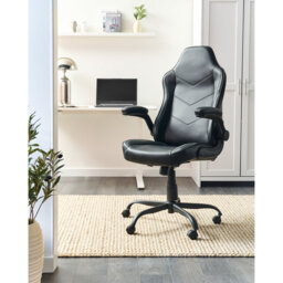 Office Chair Swivel Faux Leather