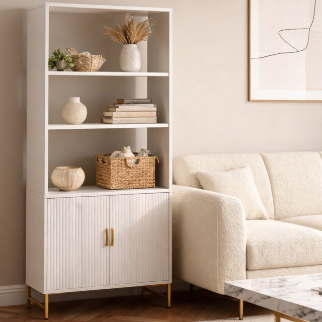 165cm H x 45cm W Plastic Bookcase