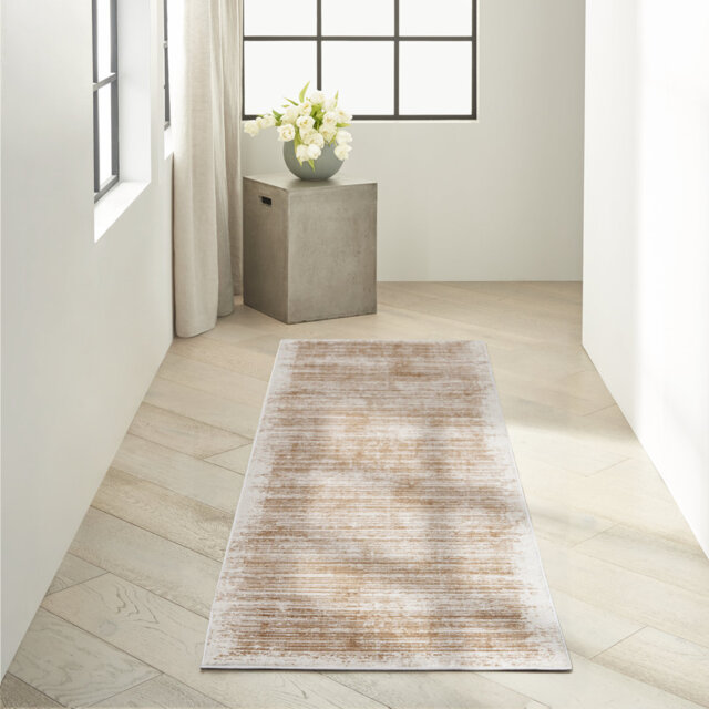Calvin Klein Irradiant Machine Woven Rose Gold Rug