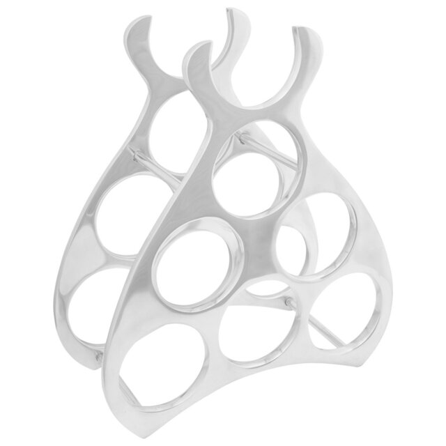 Tabletop Wine Bottle Rack Silver