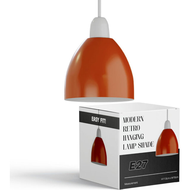 Ceiling Lampshade Easy Fit Metal 15cm Shades Pendant Light Bell Lamp Shades for Living Room, Kitchen, Bedroom