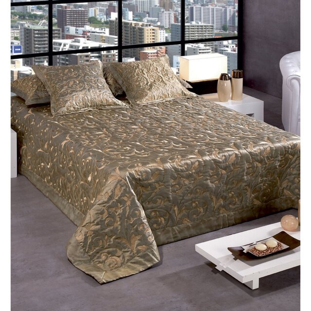 Woodvale Polyester Abstract Bedspread