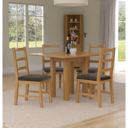 Hatcher 4 - Person Solid Oak Dining Set