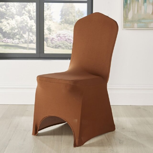 Spandex Arched Front Chair Cover Wedding Banquet Party