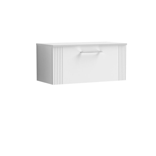 Deco Single Bathroom Vanity Base Only in Anthracite Satin