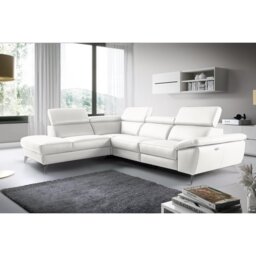 La Crosse Genuine Leather Electric Reclining Corner Sofa