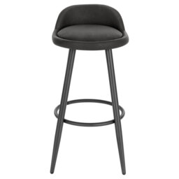 Crista Upholstered Counter Stool with Metal Frame
