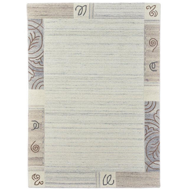 Brocadero Hand Tufted Wool Beige Indoor Rug