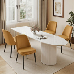 49Cm H Modern Velvet Upholstered Dining Chair for Kitchen/Dining Room