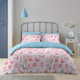Luxury Microfibre Duvet Cover Set with Pillowcases Super Soft Breathable Easy Care Machine Washable Bedding