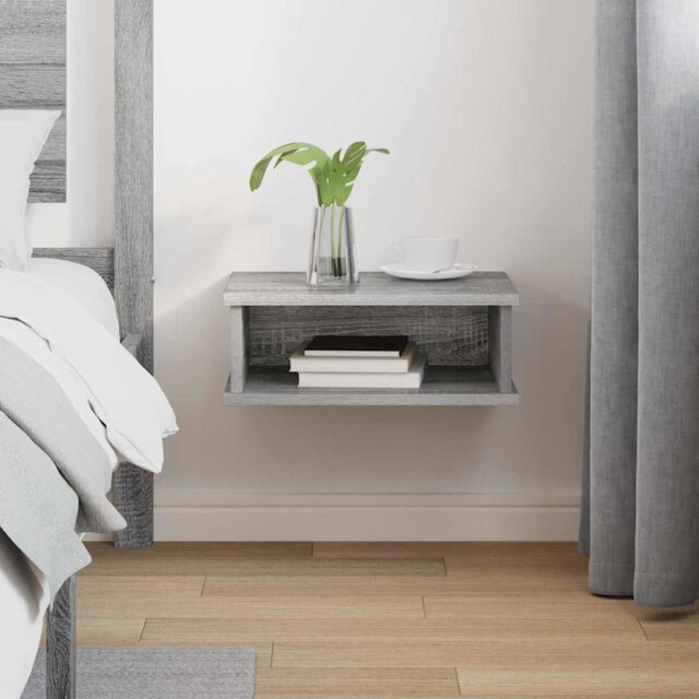 Bedside Table Engineered Wood Nightstand Furniture Modern Minimalist