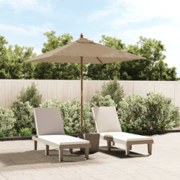 Balgobin Garden Parasol with Wooden Pole 198x198x231 cm