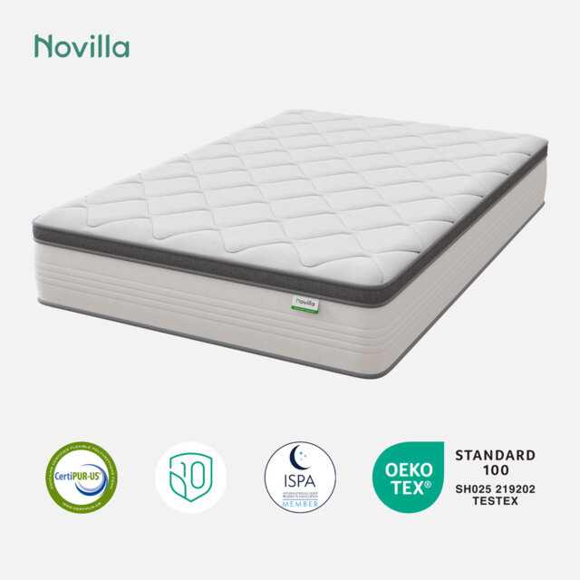 24cm Memory Foam Pocket Sprung Mattress