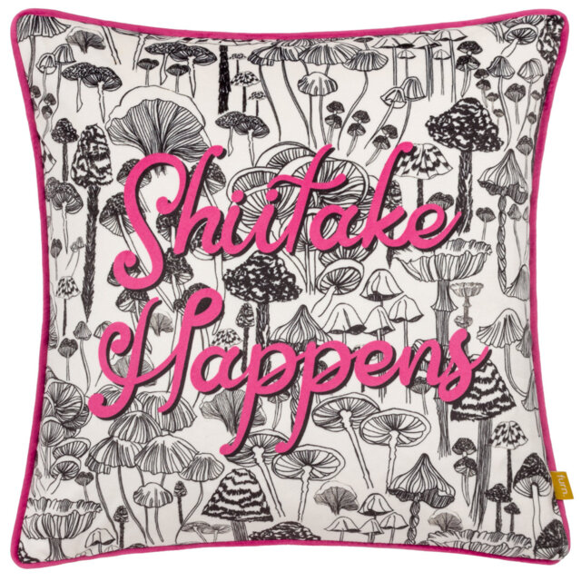 Shiitake Floral Square Scatter Cushion with Filling