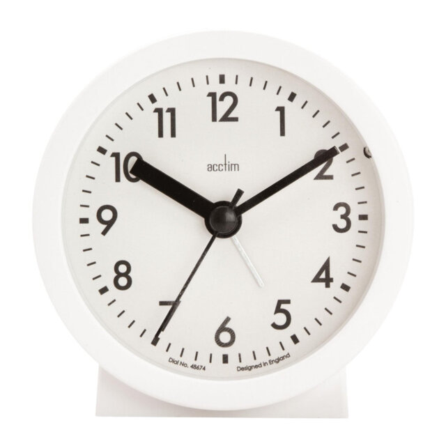Acctim Gaby Small Analogue Contemporary Beside Alarm Clock