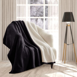 Reversible Sherpa Fleece Blanket - Ultra-Soft, Warm & Cozy All-Season Comfort