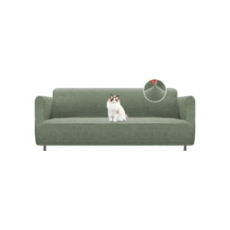 High Stretch Sofa Cover For 3 Seater 190-225Cm, Green